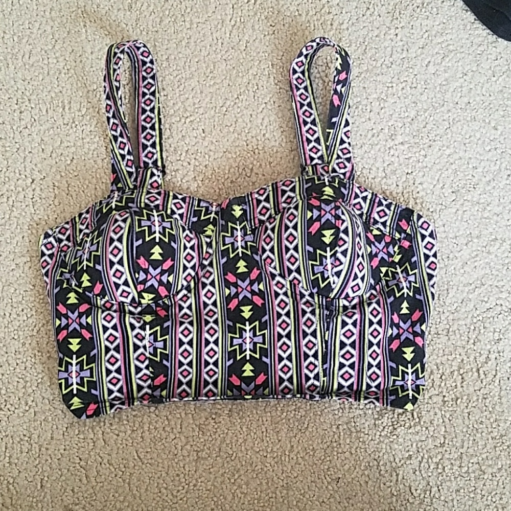 Forever 21 Bright neon crop top